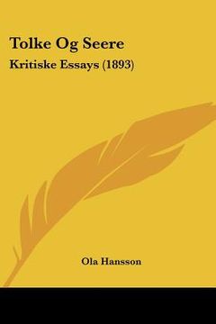 portada tolke og seere: kritiske essays (1893) (en Inglés)