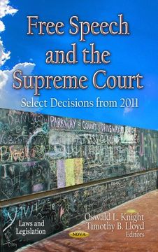 portada Free Speech and the Supreme Court (en Inglés)