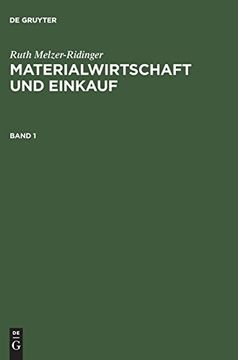 portada Materialwirtschaft und Einkauf, Bd 1, Materialwirtschaft und Einkauf (German Edition)