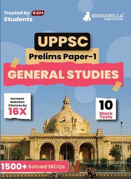 portada UPPSC Prelims Exam 2023: General Studies Paper I (English Edition) - 10 Full Length Mock Tests (1500 Solved Questions) with Free Access to Onli (en Inglés)