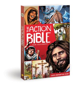 portada The Action Bible new Testament: God'S Redemptive Story (en Inglés)