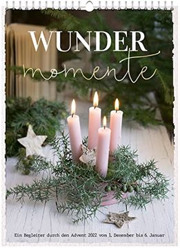 portada Wundermomente 2022: Ein Begleiter Durch den Advent vom 1. Dezember bis 6. Januar (Adventskalender) (en Alemán)