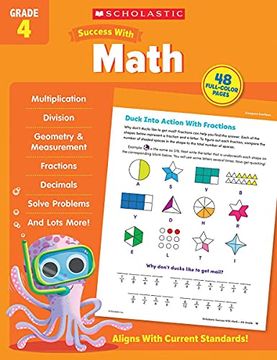 portada Scholastic Success With Math Grade 4 Workbook (en Inglés)