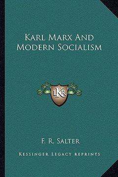portada karl marx and modern socialism (en Inglés)