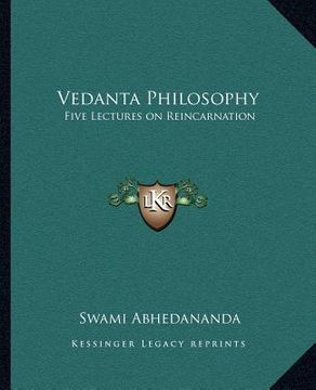 portada vedanta philosophy: five lectures on reincarnation (in English)