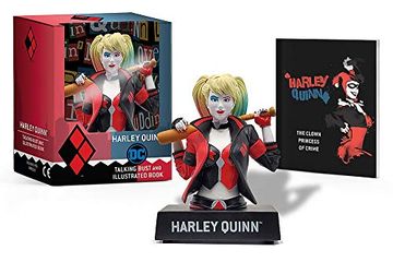 portada Harley Quinn Talking Figure and Illustrated Book (rp Minis) (en Inglés)