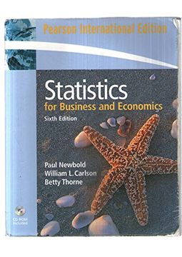 portada Pearson International Edition Statistics for Business and Economics Sixth Edition (en Inglés)