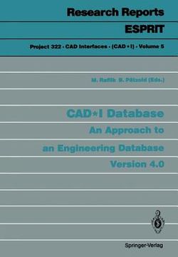 portada cad*i database: an approach to an engineering database. version 4.0 (in English)