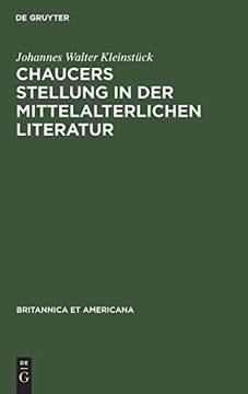 portada Chaucers Stellung in der Mittelalterlichen Literatur (en Alemán)