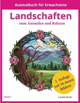 portada LANDSCHAFTEN - zum Ausmalen und Relaxen: Band 2, Malbuch für Erwachsene (German Edition)