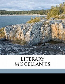 portada literary miscellanies volume 1 (in English)