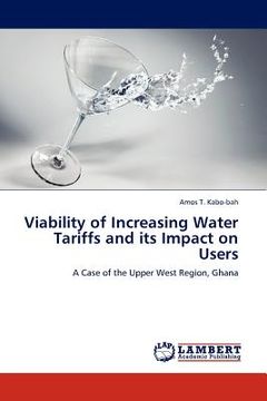 portada viability of increasing water tariffs and its impact on users (in English)