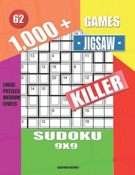 portada 1,000 + Games jigsaw killer sudoku 9x9: Logic puzzles medium levels (en Inglés)