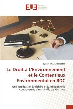 portada Le Droit à L'Environnement et le Contentieux Environmental en RDC (in French)