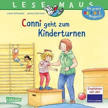 portada Lesemaus 114: Conni Geht zum Kinderturnen: Bilderbuchgeschichte für Kinder ab 3 zu Sport, Beweglichkeit und Motorik