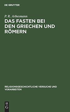 portada Das Fasten bei den Griechen und Römern (en Alemán)