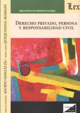 portada Derecho privado, persona y responsabilidad civil (in Spanish)