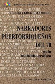 portada Narradores Puertoriquenos Del 70 Guia Bibliografica: Guia Biobibliografica (Biblioteca De Autores De Puerto Rico)