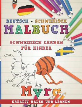 portada Malbuch Deutsch - Schwedisch I Schwedisch Lernen F (en Alemán)
