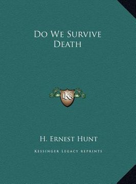 portada do we survive death (in English)