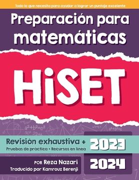 portada Preparación para matemáticas HiSET 2023: Preparación de Matemáticas de Hiset 2023 (in Spanish)