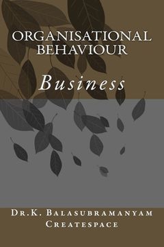 portada Organisational Behaviour: Business (en Inglés)