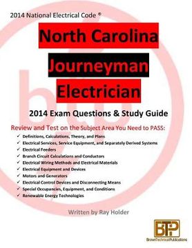 portada North Carolina 2014 Journeyman Electrician Study Guide (en Inglés)