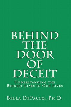 portada behind the door of deceit (en Inglés)