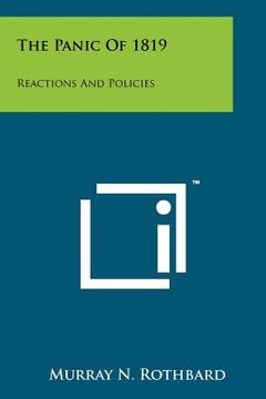 portada the panic of 1819: reactions and policies