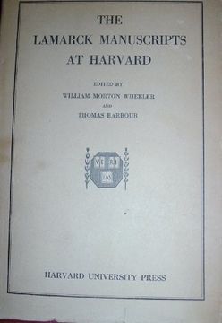 portada The Lamarck Manuscripts at Harvard