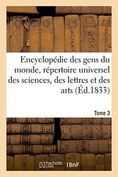 portada Encyclopédie des gens du monde T. 3.1 (Généralités)