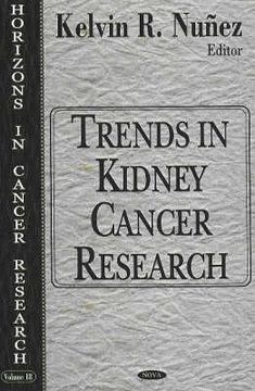 portada trends in kidney cancer research (horizons in cancer research vol 18) (en Inglés)