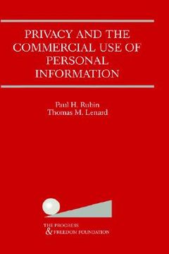 portada privacy and the commercial use of personal information (en Inglés)