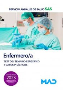 portada Enfermero/A Servicio Andaluz de Salud (Sas): Test del Temario Especifico y Casos Practicos (in Spanish)