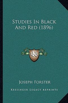 portada studies in black and red (1896) (en Inglés)