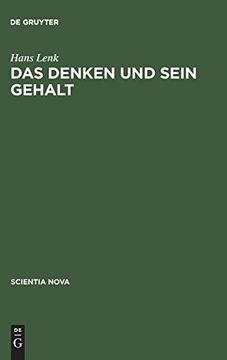 portada Das Denken und Sein Gehalt (in German)
