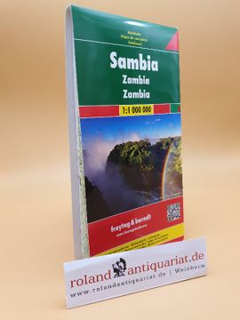 portada Sambia: Autokarte; Touristische Informationen, Nationalparks, Ortsregister = Zambia (en Inglés)