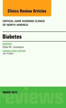 portada Diabetes, an Issue of Critical Care Nursing Clinics: Volume 25-1 (en Inglés)