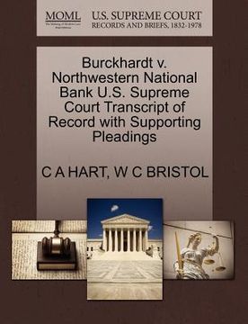portada burckhardt v. northwestern national bank u.s. supreme court transcript of record with supporting pleadings
