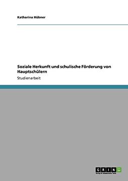 portada Soziale Herkunft und schulische Förderung von Hauptschülern (German Edition)