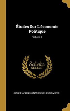 portada Études sur L'économie Politique; Volume 1 (en Francés)