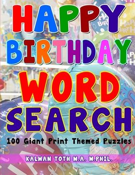 portada Happy Birthday Word Search (in English)