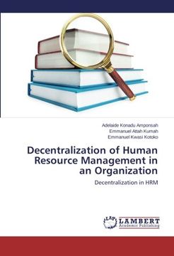 portada Decentralization of Human Resource Management in an Organization