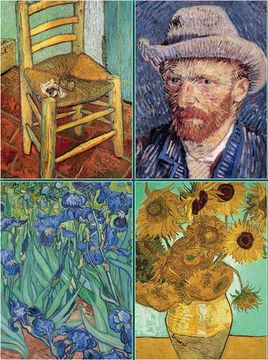 portada Set of 4 Magnetic Notepads: Van Gogh