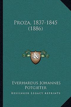 portada proza, 1837-1845 (1886) (en Inglés)