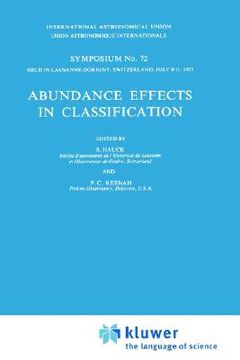 portada abundance effects in classification: dedicated to w.w. morgan (en Inglés)