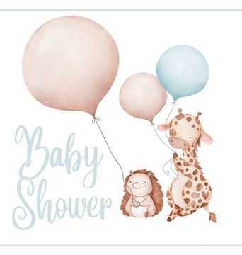 portada Baby shower guest book (Hardcover): comments book, baby shower party decor, baby naming day guest book, advice for parents sign in book, baby shower p (en Inglés)