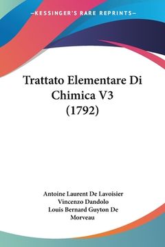 portada Trattato Elementare Di Chimica V3 (1792) (in Italian)