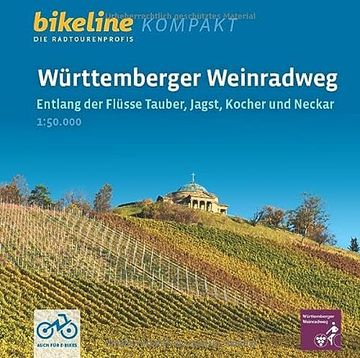 portada Württemberger Weinradweg: Entlang der Flüsse Tauber, Jagst, Kocher und Neckar, 400 km (Bikeline Radtourenbuch Kompakt) (en Alemán)