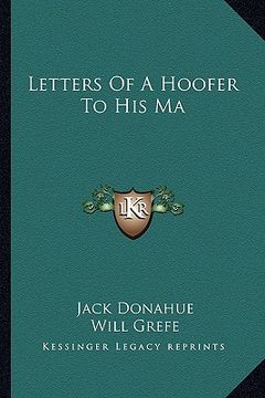 portada letters of a hoofer to his ma (en Inglés)